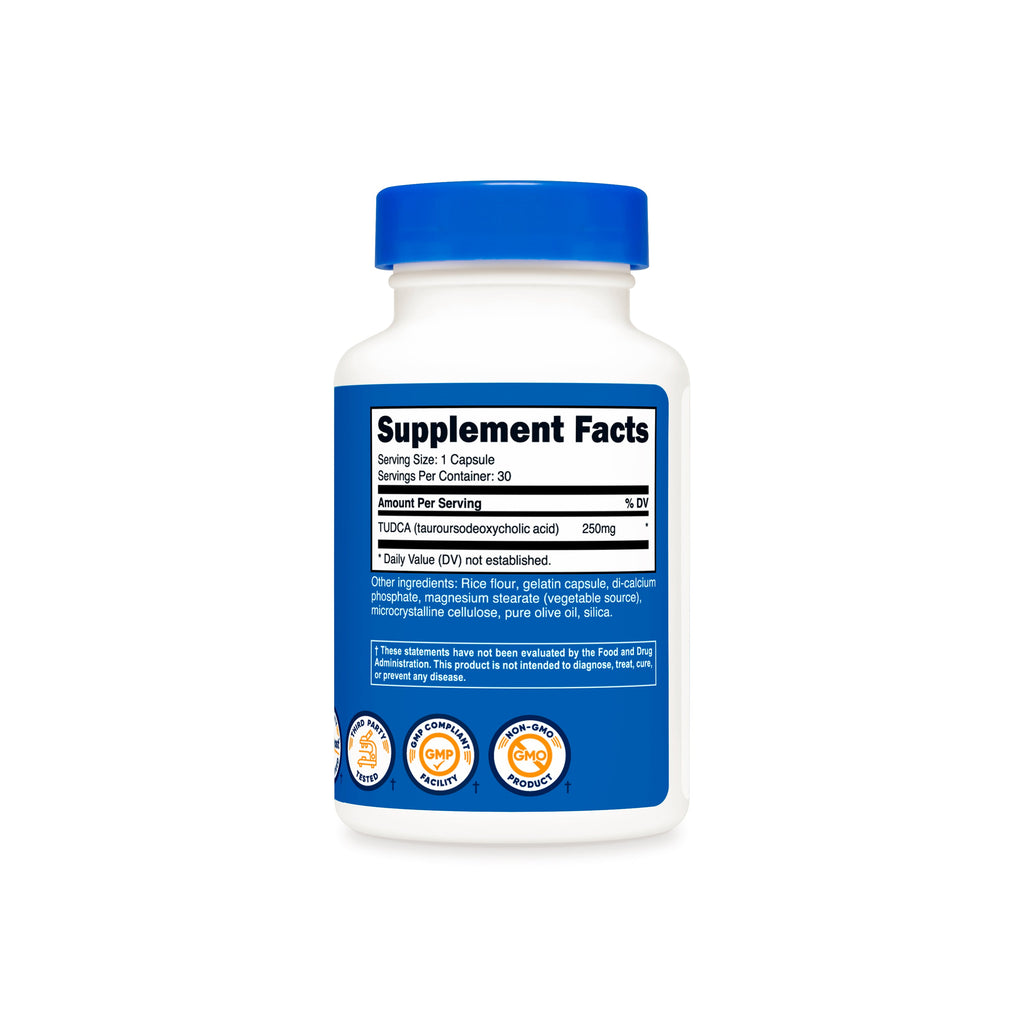 Tabla de suplementos TUDCA Nutricost