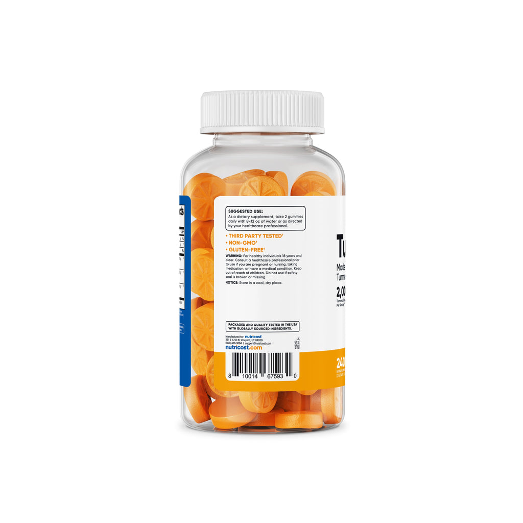 Nutricost Cúrcuma Gomitas 240 - Modo de uso