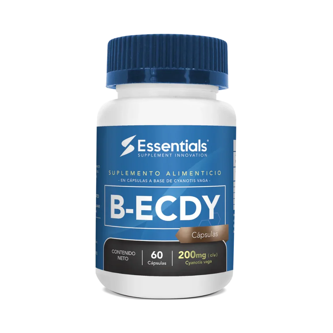 Ecdisterona B-ECDY Essentials 200mg - Anabólico Natural 60 Cáps - Get Fit Mexico