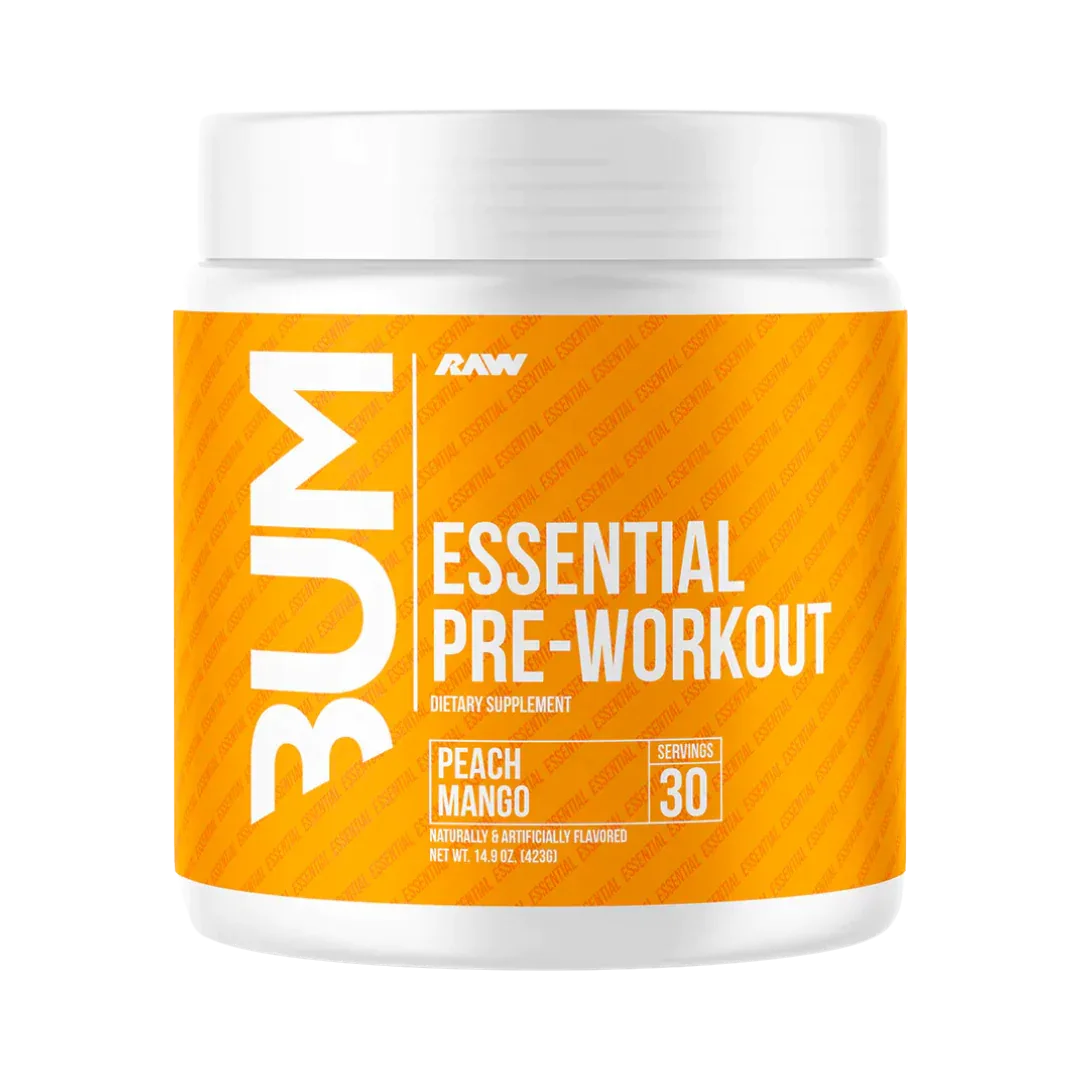 Essential Pre-Entreno CBUM x RAW - Energía y Bombeo 30 Tomas - Get Fit Mexico