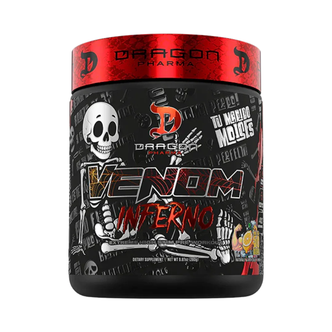 Venom Inferno Pre-Entreno Dragon Pharma - 30 Tomas - Get Fit Mexico