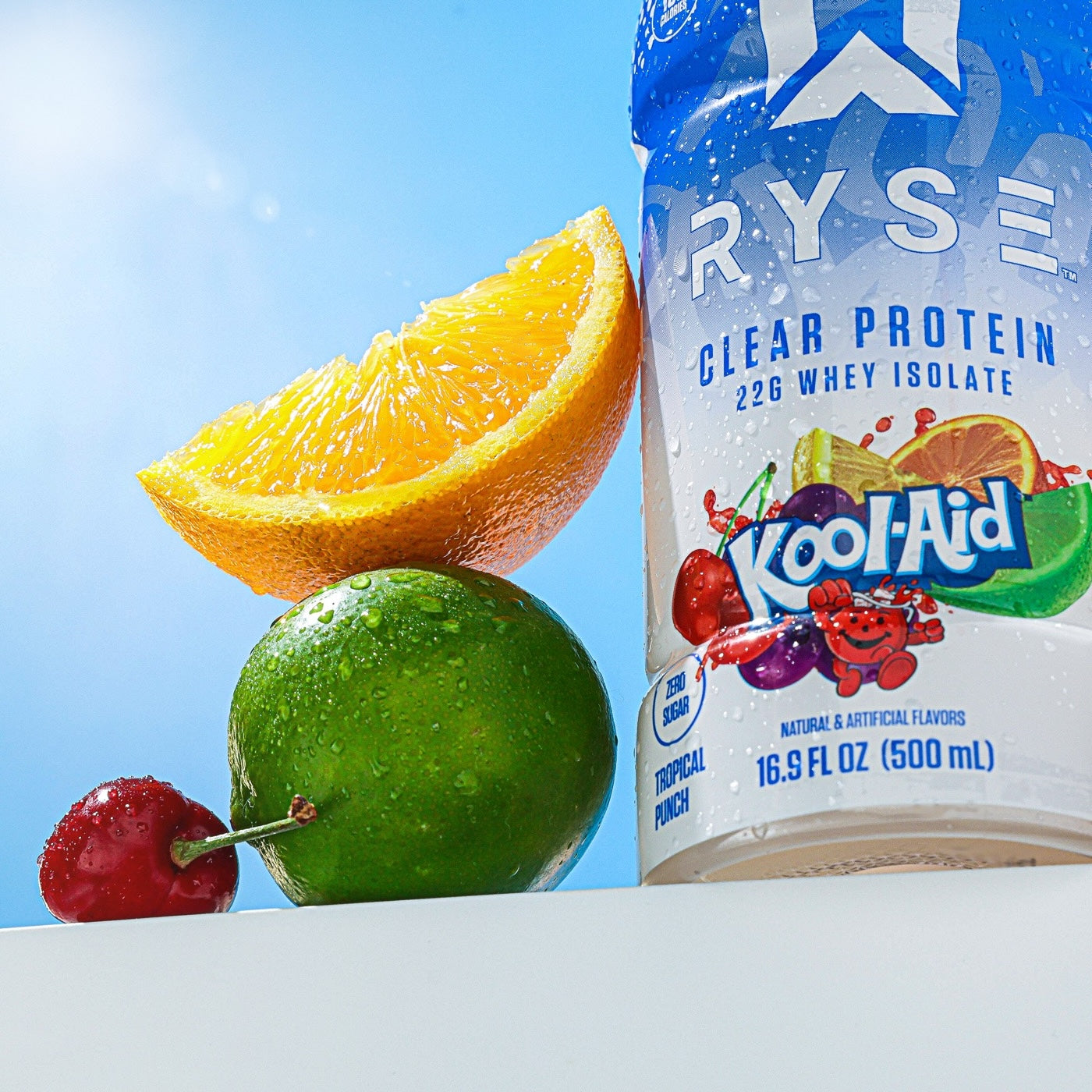 RYSE Clear Whey RTD Kool-Aid Tropical Punch - modo de uso lifestyle