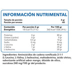 BCAA 2:1:1 Essentials - tabla de suplementos