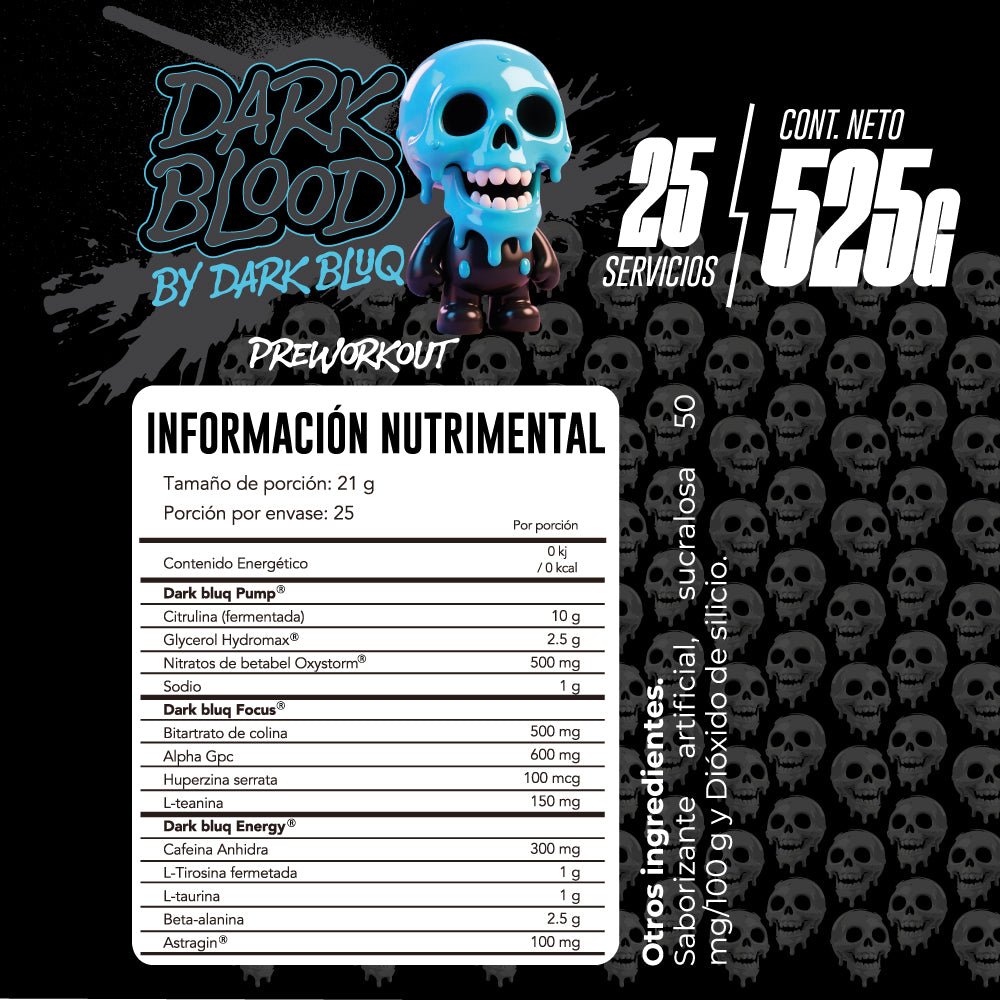 Dark Blood Pre-Entreno Essentials - modo de uso
