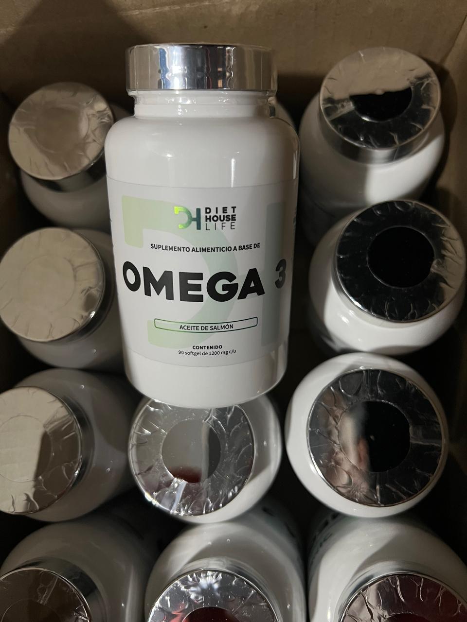 Omega 3 Diet House Life - Aceite de Salmón 1200mg - 90 Softgel