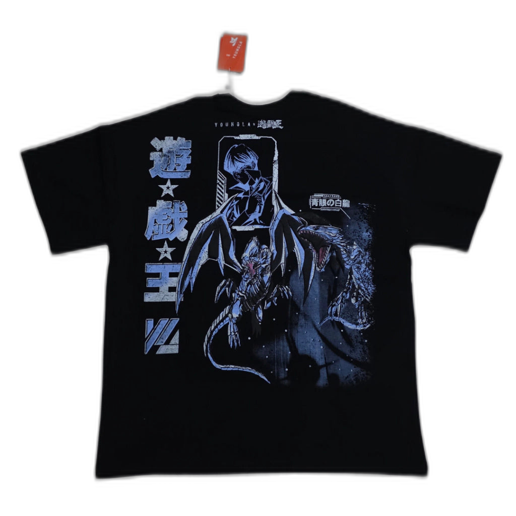 Playera YoungLA Dragon Azul Premium