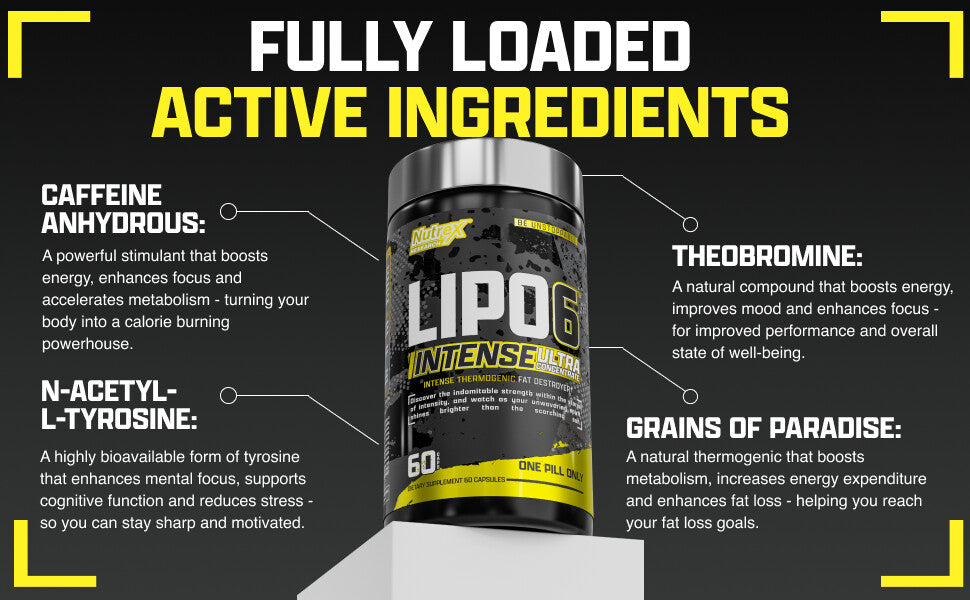 Nutrex Lipo-6 Intense UC - modo de uso