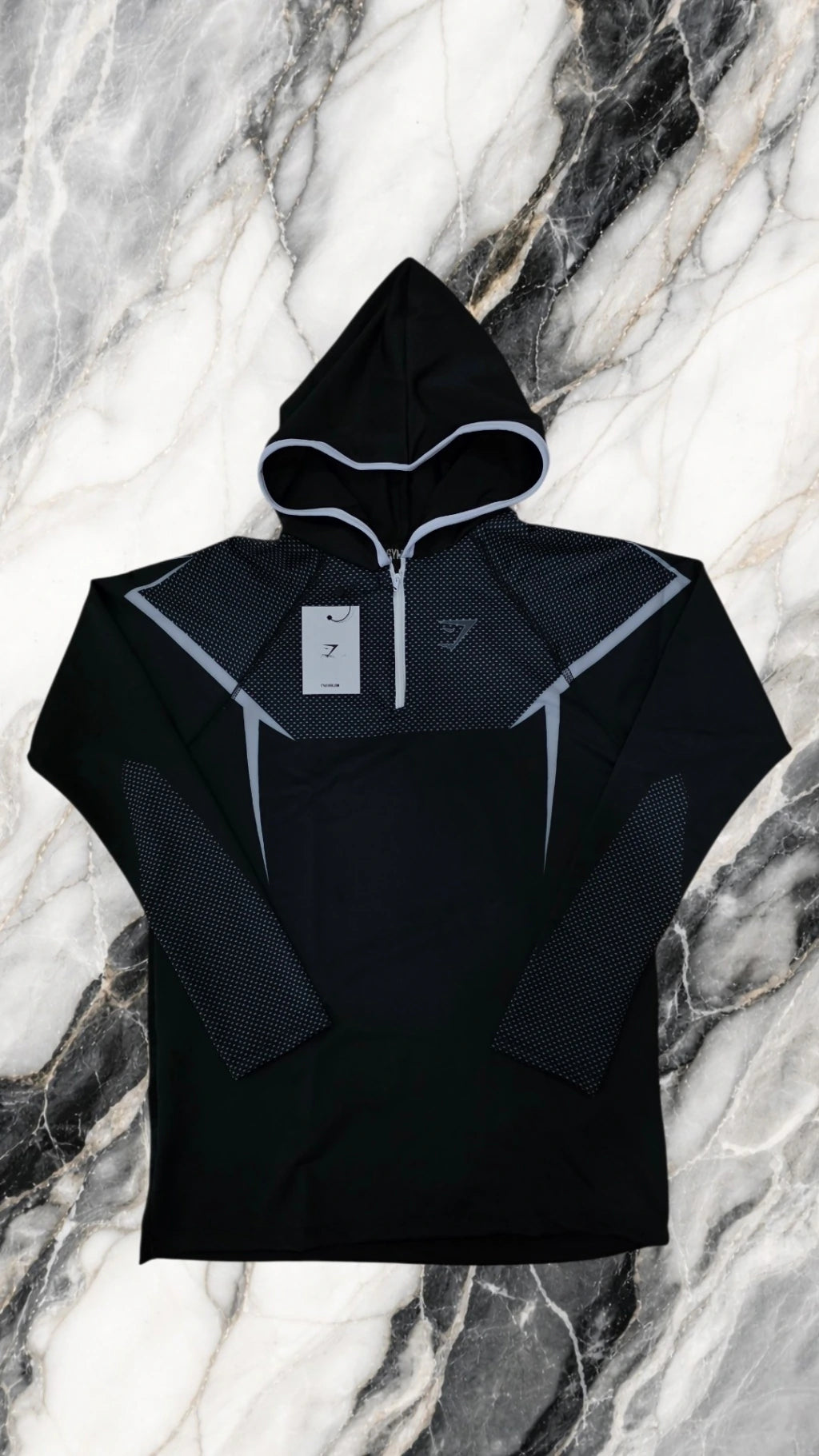 Hoodie Onyx Compresión Blanca