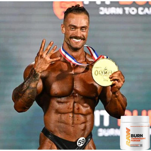 Burn Polvo Termogénico RAW x CBUM - Chris Bumstead campeón Olympia - Get Fit Mexico