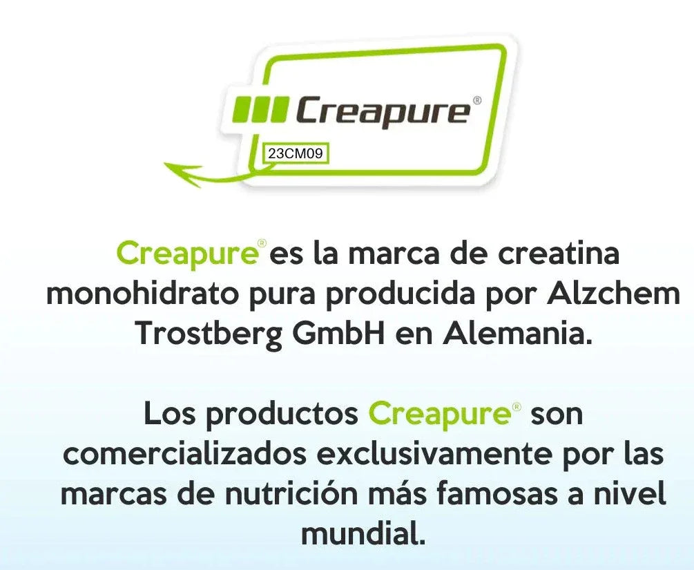 Creatina Creapure Essentials - Pureza Alemana 99.99% - Get Fit Mexico