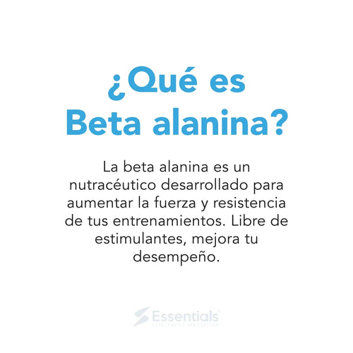Beta Alanina Essentials - Resistencia y Rendimiento Muscular - Get Fit Mexico